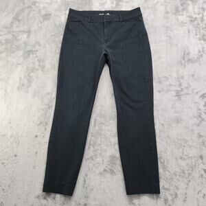 Old Navy Pant Womens 10 Black High Rise Pixie Skinny Ankle Stretch Office Career